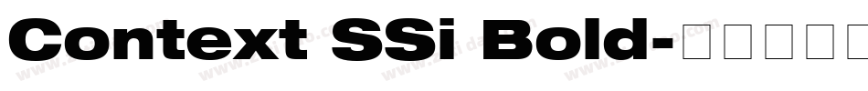 Context SSi Bold字体转换